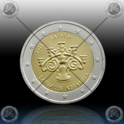 2 EVRO LATVIJA 2020 "Latgalian Ceramics" UNC